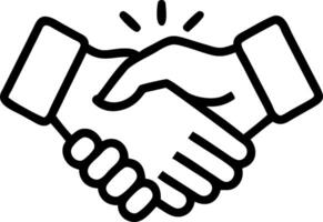 Business partners shaking hands after a successful meeting concept as A illustration of business partners shaking hands after a successful meeting utilizi vector
