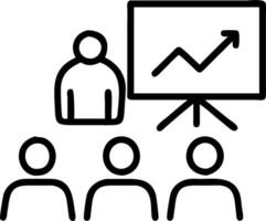 Businesswoman looking at a declining stock market chart appearing worried concept as A businesswoman in a suit looking at a declining stock market chart on her c vector