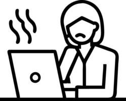 Businesswoman looking at a declining stock market chart appearing worried concept as A businesswoman in a suit looking at a declining stock market chart on her c vector