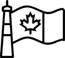 Canadian flag and a loon symbolizing nature and heritage with ample space for text. concept as A Canadian flag with a loon representing the connection to nature vector