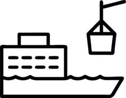 Cargo dock and a capital report symbolizing supply chain capital in double exposure with copy space. concept as A cargo dock blended with a capital report repres vector