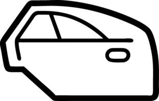 Car door icon with copy space on a blue background concept as A image of a car door icon with generous copy space on a blue background ideal for automotiv vector