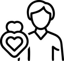 Caregiver with Elderly and Heart concept as An image of a caregiver with an elderly person and heart symbol set against a dreamy background offering ample space vector