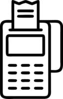 Cash register and receipt icon with blank area for customizable text concept as A creative depiction of a cash register and receipt icon featuring a blank area f vector