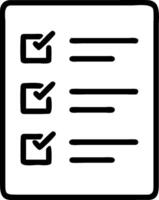 Checklist icon with ample space for text and graphics concept as An iconographic checklist design offering ample space for both text and graphics perfect for ill vector