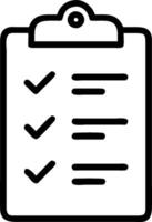 Checklist symbol with copy space for project planning concept as An artistic rendering of a checklist symbol with spacious copy space suitable for project planni vector