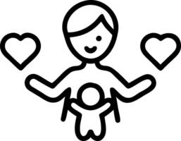 Childcare Worker with Toys and Heart concept as An image of a childcare worker with toys and a heart symbol set against a dreamy background offering ample space vector