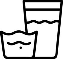 Clean water and polluted water symbolizing purity and contamination with ample space for text. concept as A glass of clean water and polluted water representing vector