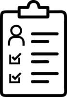 Clipboard and checklist icon with copy space for candidate evaluations concept as An artistic rendering of a clipboard and checklist icon with spacious copy spac vector