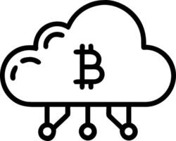 Cloud computing with artificial intelligence and machine learning elements concept as illustration of cloud computing integrated with artificial intellige vector