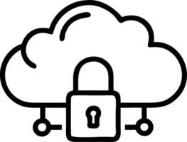 Cloud Data Management concept as Companies using cloud solutions to manage data privacy effectively ensuring secure storage and access. in Photo Stock Concept vector