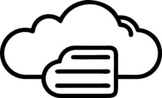 Cloud service icon with copy space on white background concept as A illustration of a cloud service icon with ample copy space on a white background perfe vector