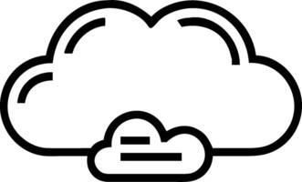 Cloud service icon with copy space on white background concept as A illustration of a cloud service icon with ample copy space on a white background perfe vector