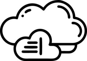 Cloud service icon with copy space on white background concept as A illustration of a cloud service icon with ample copy space on a white background perfe vector
