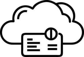 Cloud service illustration with blank area for customizable text concept as A creative depiction of a cloud service illustration featuring a blank area for custo vector
