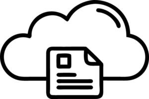 Cloud service illustration with blank area for customizable text concept as A creative depiction of a cloud service illustration featuring a blank area for custo vector