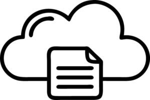 Cloud service illustration with blank area for customizable text concept as A creative depiction of a cloud service illustration featuring a blank area for custo vector