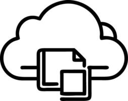 Cloud service symbol with copy space for project planning concept as An artistic rendering of a cloud service symbol with spacious copy space suitable for projec vector