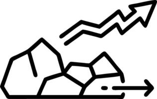 Coal and Horizontal Arrow concept as Coal symbols and a horizontal arrow on a whimsical background offering ample space for text or graphics symbolizing stable c vector