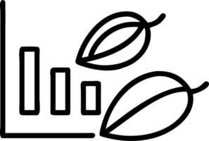 Cocoa Pods and Horizontal Chart concept as Cocoa pods and a horizontal chart on a whimsical background offering ample space for text or graphics symbolizing stea vector