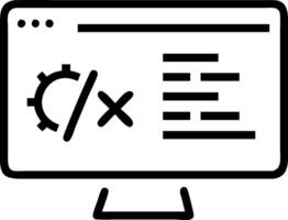 Code dashboard and code deployment icon with copy space for software presentations concept as A visually appealing code dashboard and code deployment icon with a vector