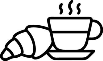 Coffee cup and a croissant symbolizing cafe culture with ample space for text. concept as A coffee cup and a croissant representing the essence of cafe culture a vector