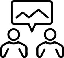 Collaboration point icon with copy space on white background concept as A illustration of a collaboration point icon with ample copy space on a white back vector