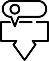 Collaboration point icon with copy space on white background concept as A illustration of a collaboration point icon with ample copy space on a white back vector