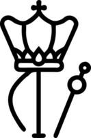 Commander in Chief with Scepter and Throne concept as An image of a commander in chief with a scepter and throne set against a dreamy background offering ample s vector