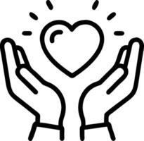 Community Leader with Hands and Heart concept as An image of a community leader with hands and a heart symbol set against a whimsical background offering ample s vector