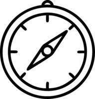 Compass icon with copy space on a blue background concept as A image of a compass icon with ample copy space on a blue background perfect for travel and n vector