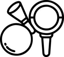 Compact powder and foundation brush icon with copy space for cosmetic ads concept as A sleek compact powder and foundation brush icon with generous copy space su vector
