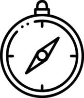 Compass icon with copy space on a blue background concept as A image of a compass icon with ample copy space on a blue background perfect for travel and n vector