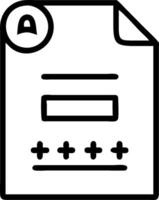 Confidential icon with copy space on white background concept as A illustration of a confidential icon with ample copy space on a white background perfect vector