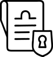 Confidential symbol with copy space for project planning concept as An artistic rendering of a confidential symbol with spacious copy space suitable for project vector