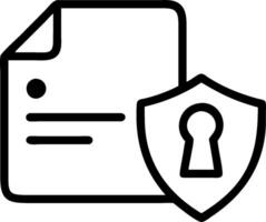 Confidential symbol with copy space for project planning concept as An artistic rendering of a confidential symbol with spacious copy space suitable for project vector