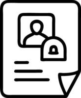 Confidential symbol with copy space for project planning concept as An artistic rendering of a confidential symbol with spacious copy space suitable for project vector