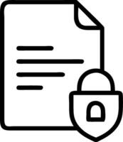 Confidential symbol with copy space for project planning concept as An artistic rendering of a confidential symbol with spacious copy space suitable for project vector