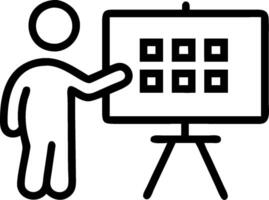 Content strategist planning a social media content calendar concept as A content strategist in a creative office planning a social media content calendar on a wh vector
