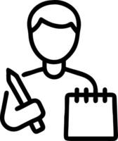 Counselor with Notebook and Pen concept as An image of a counselor with a notebook and pen set against a dreamy background offering ample space for text or graph vector