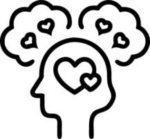 Counselor with Brain and Heart concept as An image of a counselor with a brain and heart symbol set against a whimsical background offering ample space for text vector