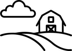 Countryside and Barn concept as A half tone countryside scene with a red barn set against a dreamy background offering ample space for text or graphics symbolizi vector