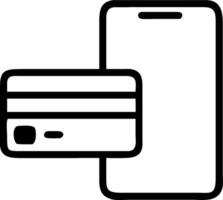 Credit Card and Smartphone concept as A smartphone next to a credit card on a clean blank surface. in Photo Stock Concept vector