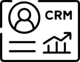 CRM dashboard and customer profile icon with space for text on a blue background concept as A sleek CRM dashboard and customer profile icon with ample space for vector