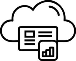 CRM dashboard and cloud icon with blank space for custom branding concept as A customizable CRM dashboard and cloud icon with blank space for adding custom brand vector