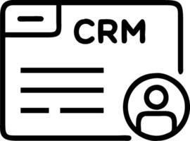 CRM interface and customer feedback icon with copy space for customer tools concept as A CRM tools oriented interface and customer feedback icon with ample copy vector