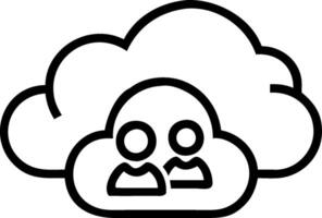 CRM icon and cloud symbol with ample space for text and graphics concept as An iconographic CRM icon and cloud symbol design offering ample space for both text a vector