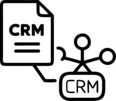 CRM icon and data management symbol with copy space for CRM ads concept as A visually appealing CRM icon and data management symbol with ample copy space designe vector