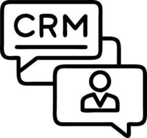CRM system and contact icon with copy space for social media posts concept as An illustrative CRM system and contact icon with ample copy space tailored for soci vector