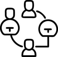 Cross Functional UX Teams concept as Cross functional teams collaborate to enhance user experience design across different departments of a company. in Photo Sto vector